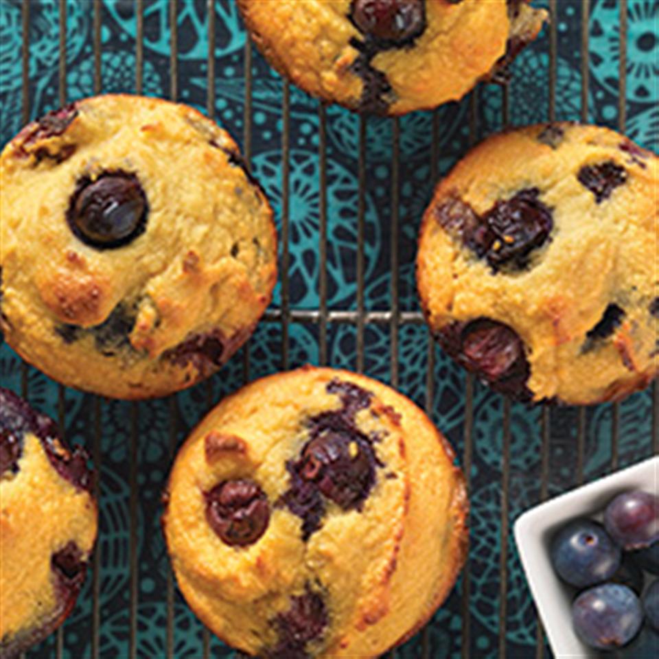 Gluten-Free Blueberry Muffins made with Coconut Flour