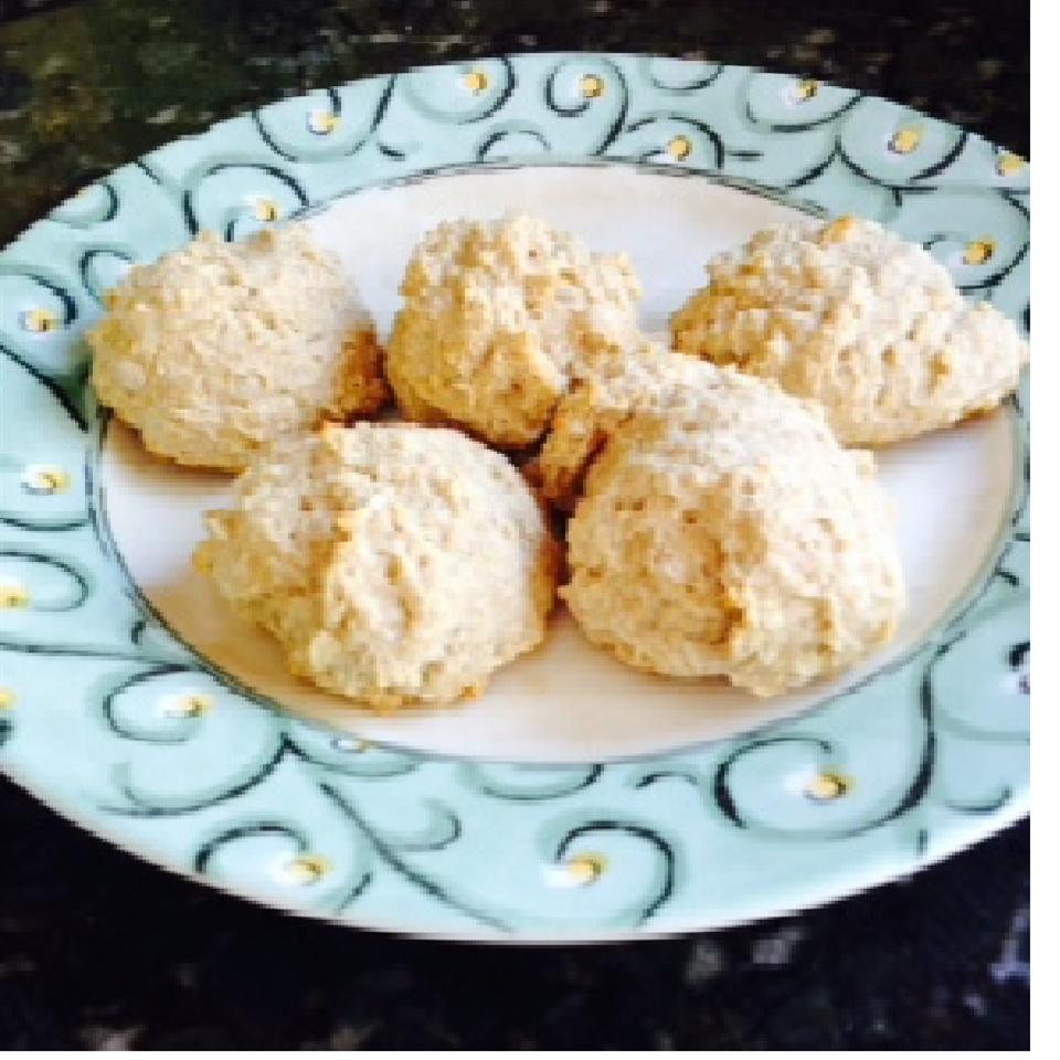 Whole Wheat Vegan Drop Biscuits