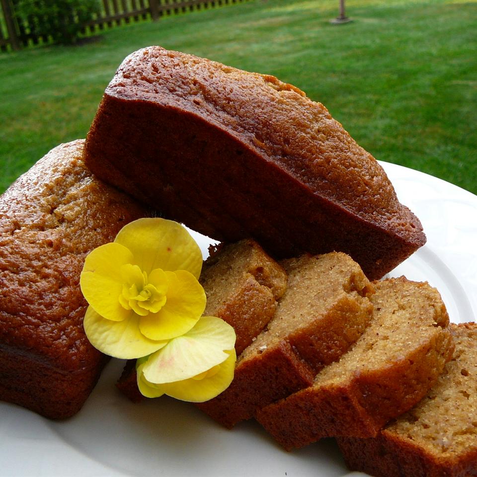 Cantaloupe Bread with Praline Glaze