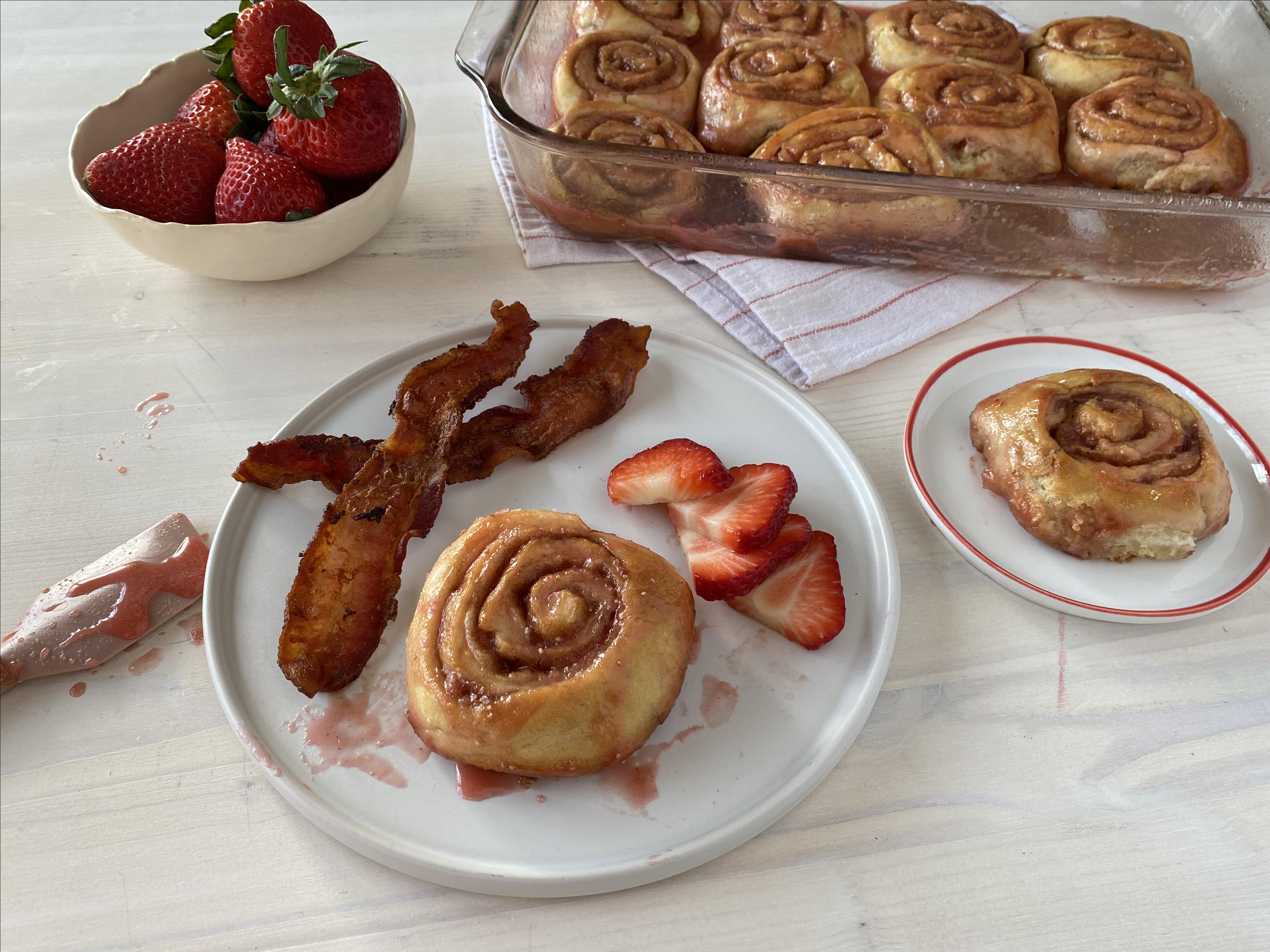 Strawberry Cinnamon Rolls