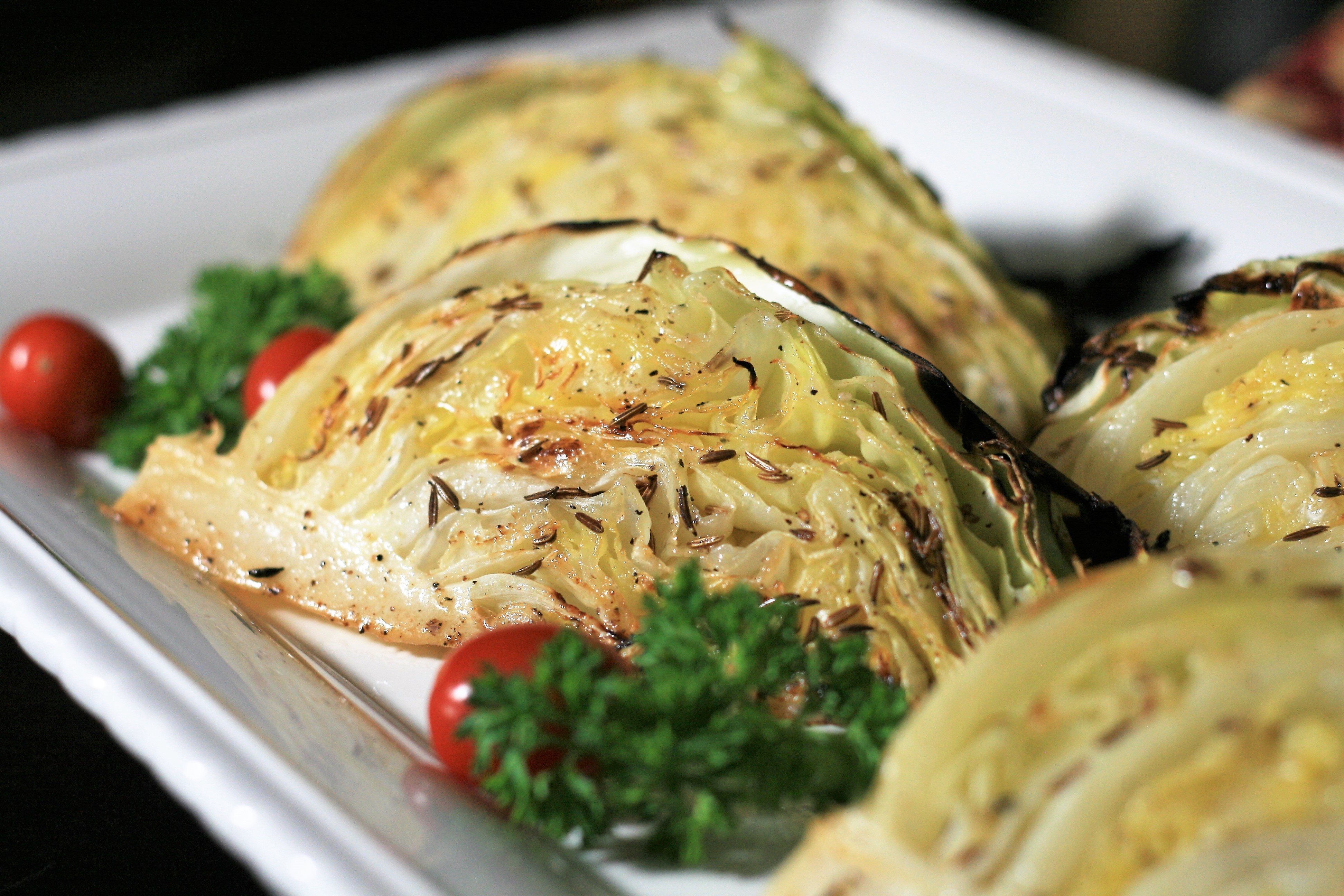 Roasted Cabbage Wedges
