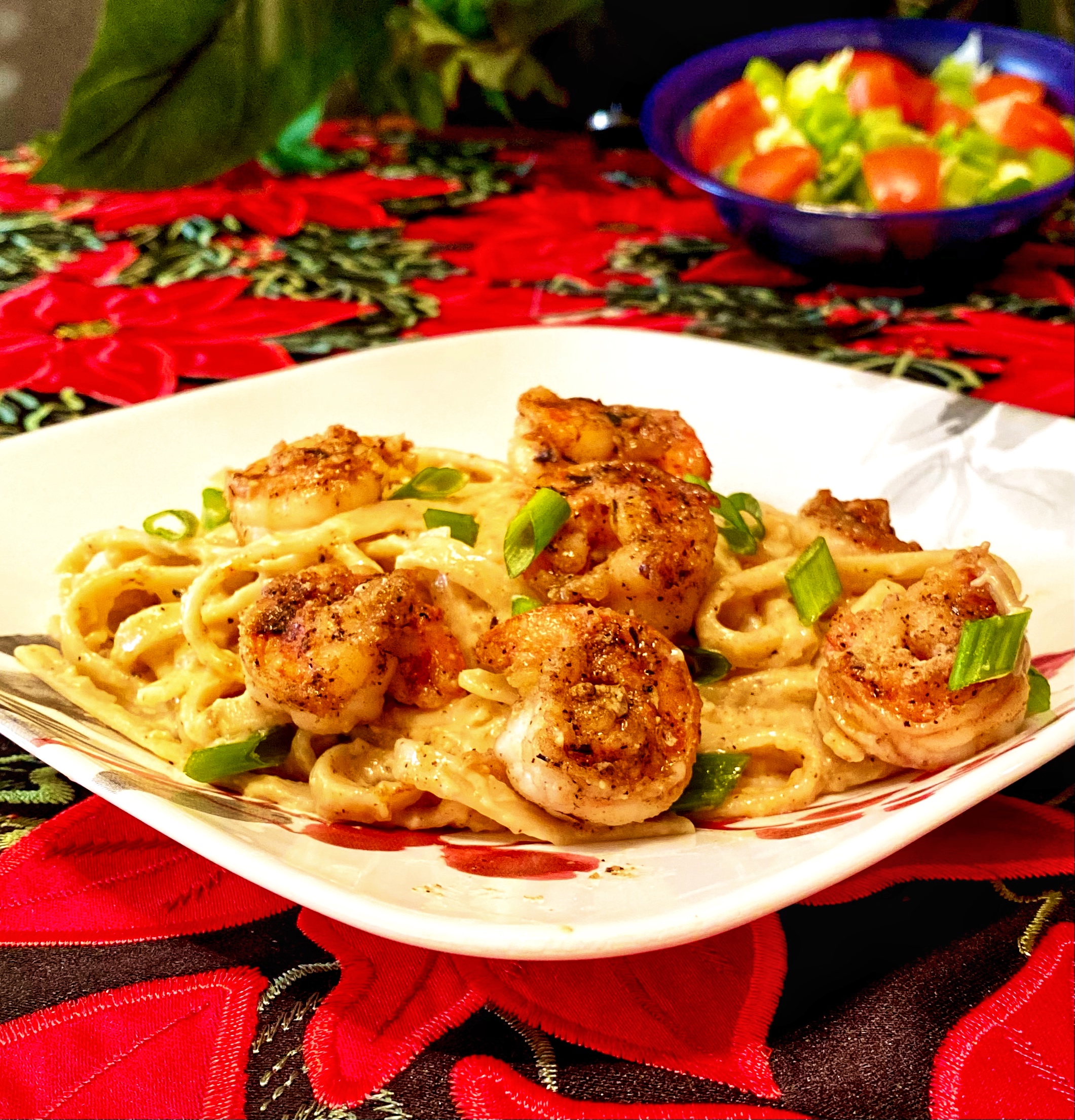 Cajun Shrimp Pasta with Alfredo Sauce