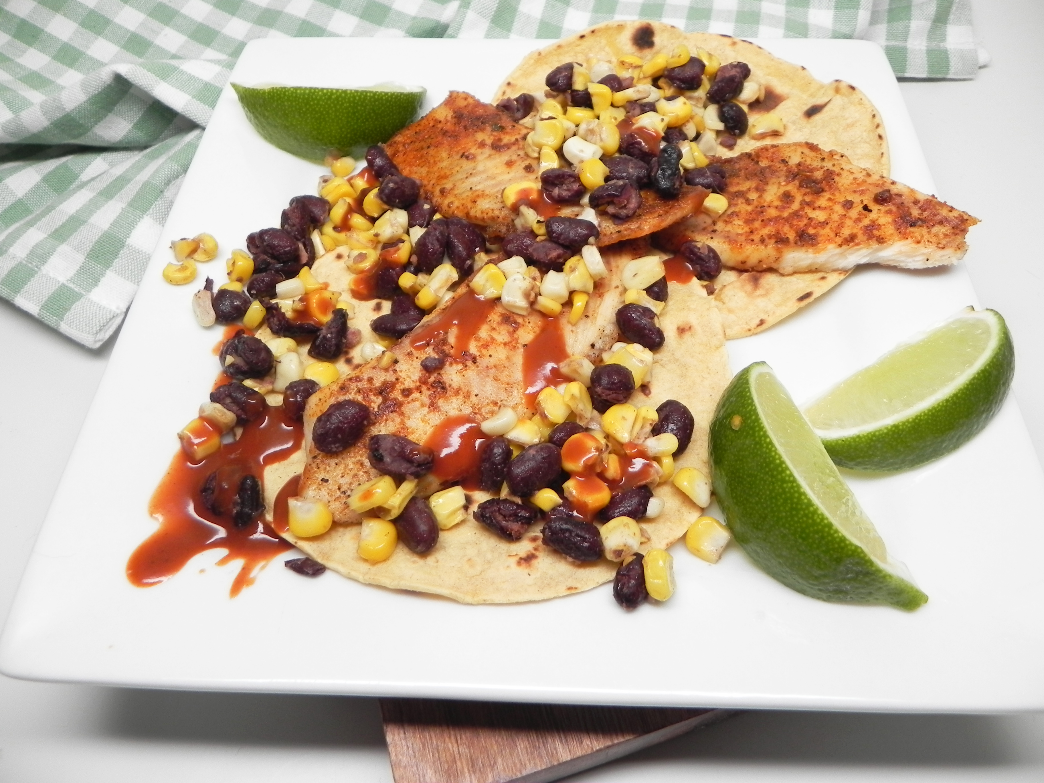 Air Fryer Blackened Fish Tacos