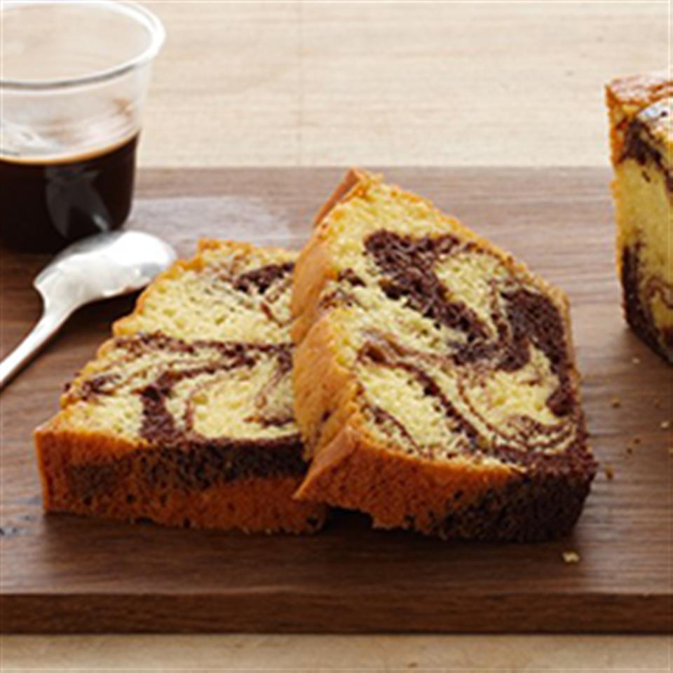 Fudge Marble Pound Cake