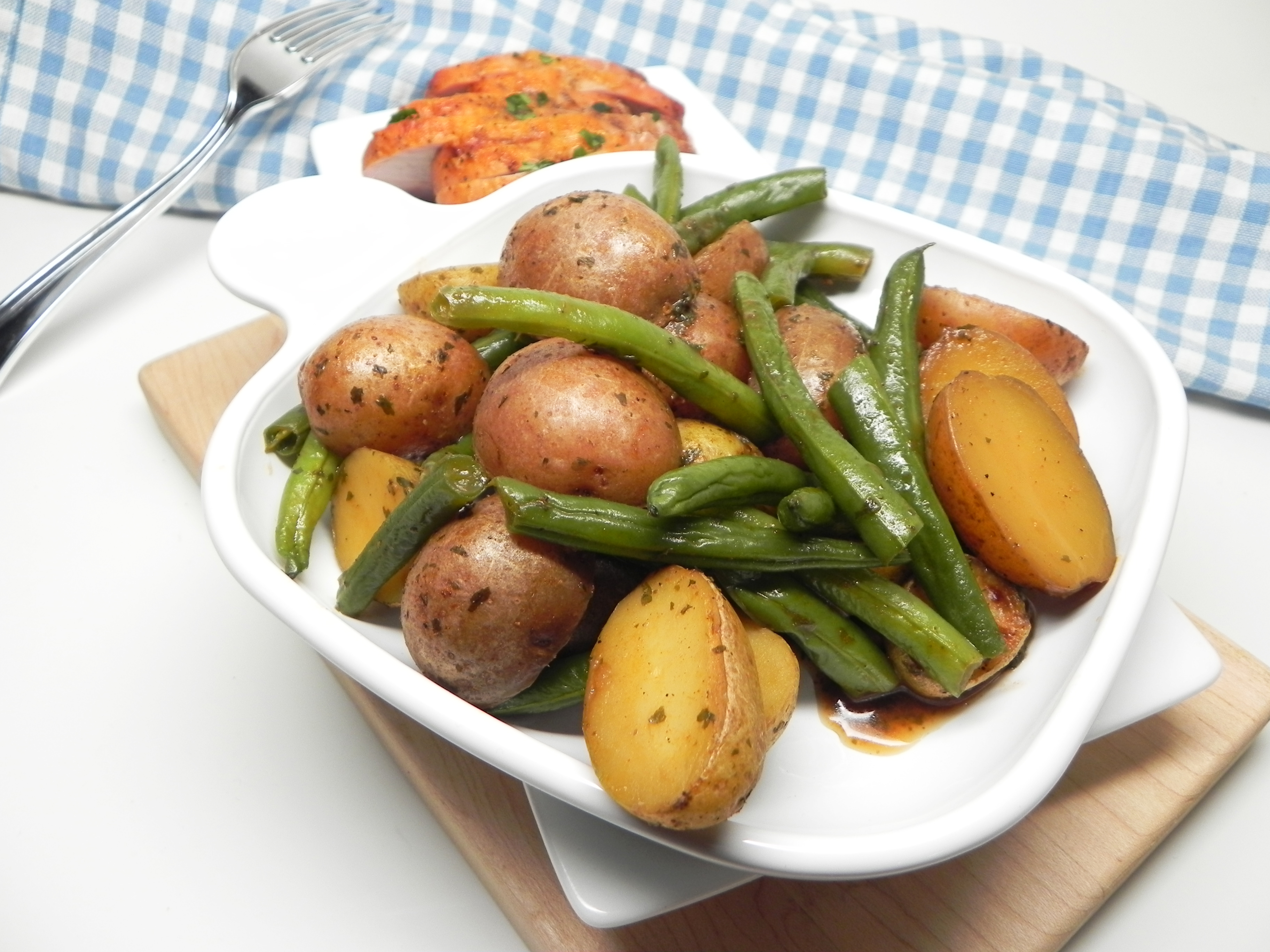 Slow Cooker Green Beans and Potatoes