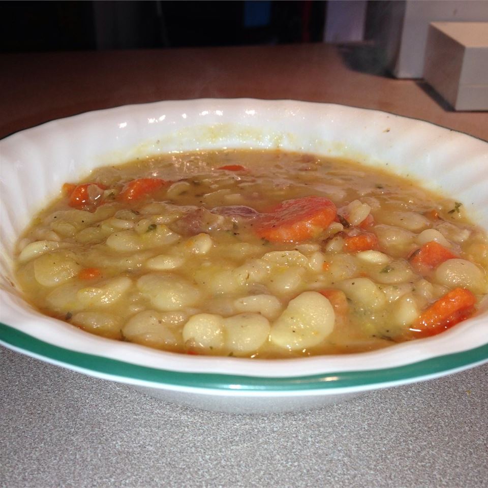 Dad's Lima Bean Soup with Ham Bone