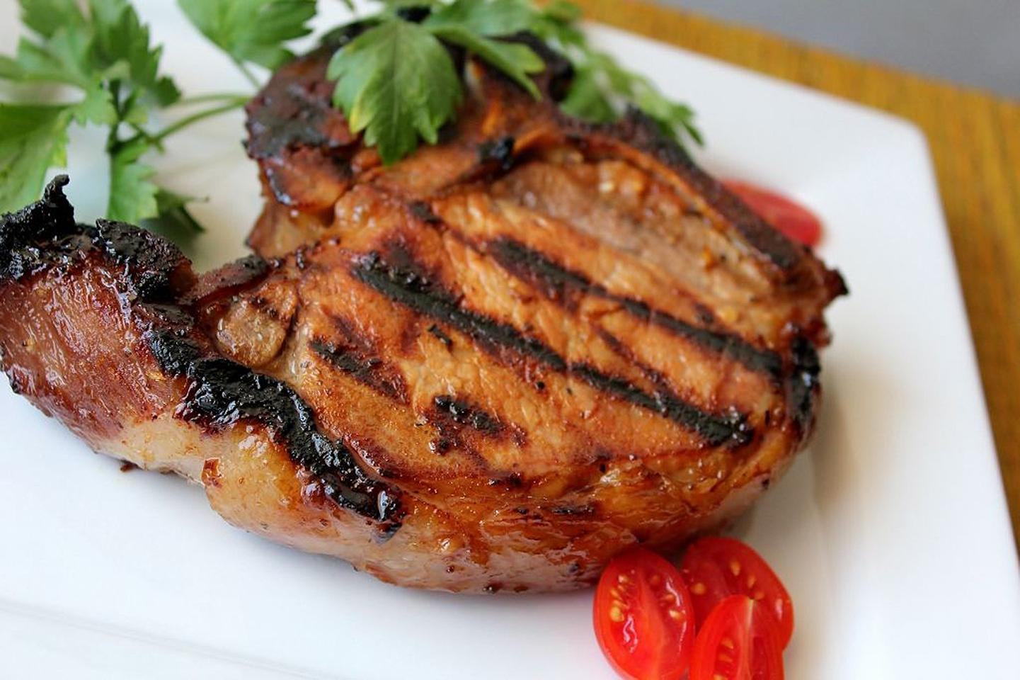 Summer Grilled Pork Chops