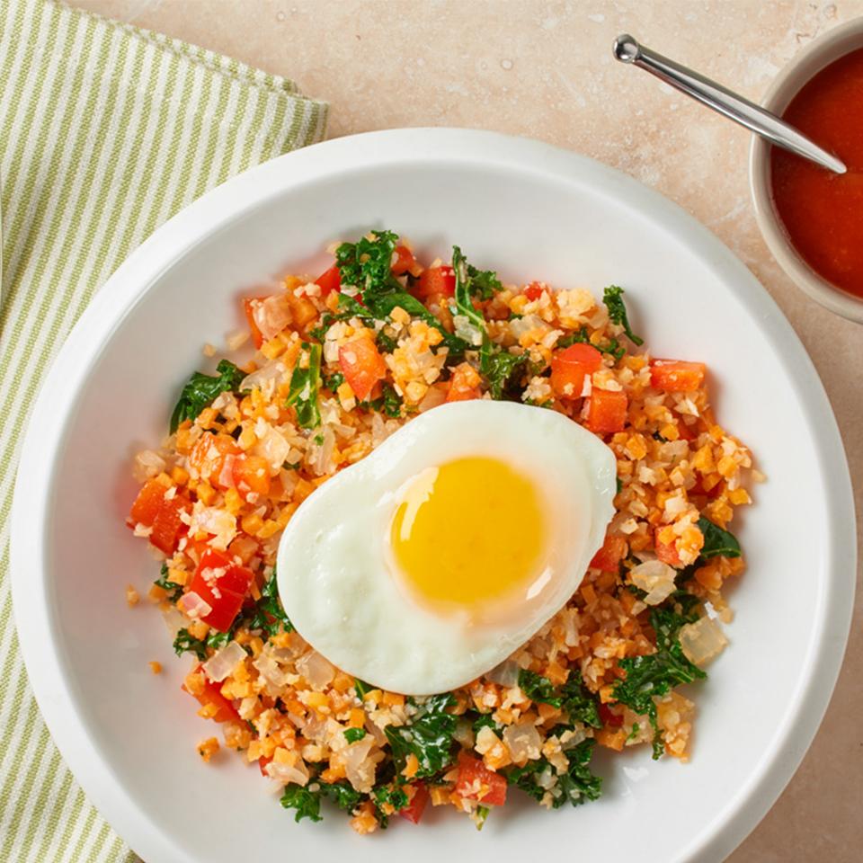 Cauliflower and Sweet Potato Hash