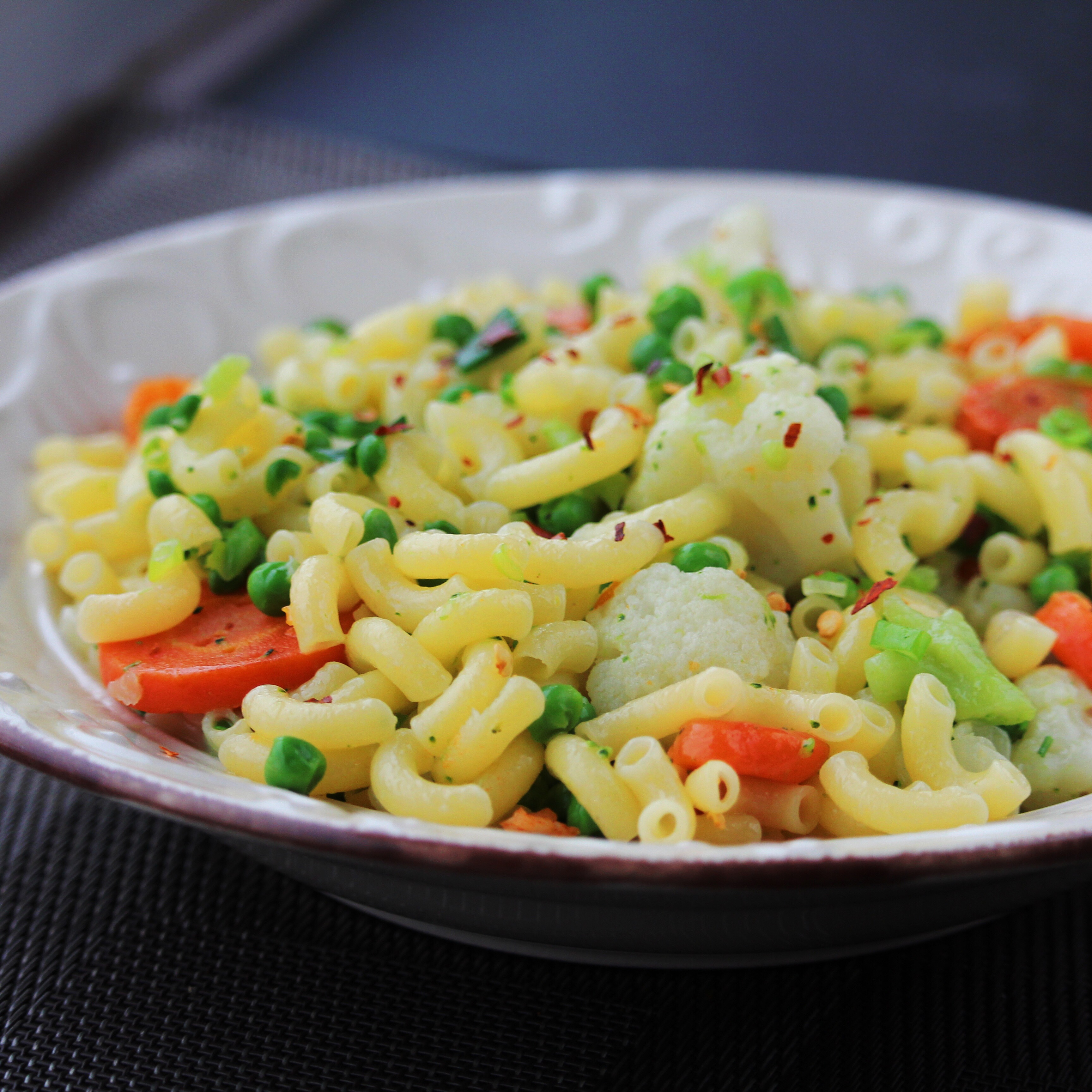 Pasta and Veggies in Coconut Oil