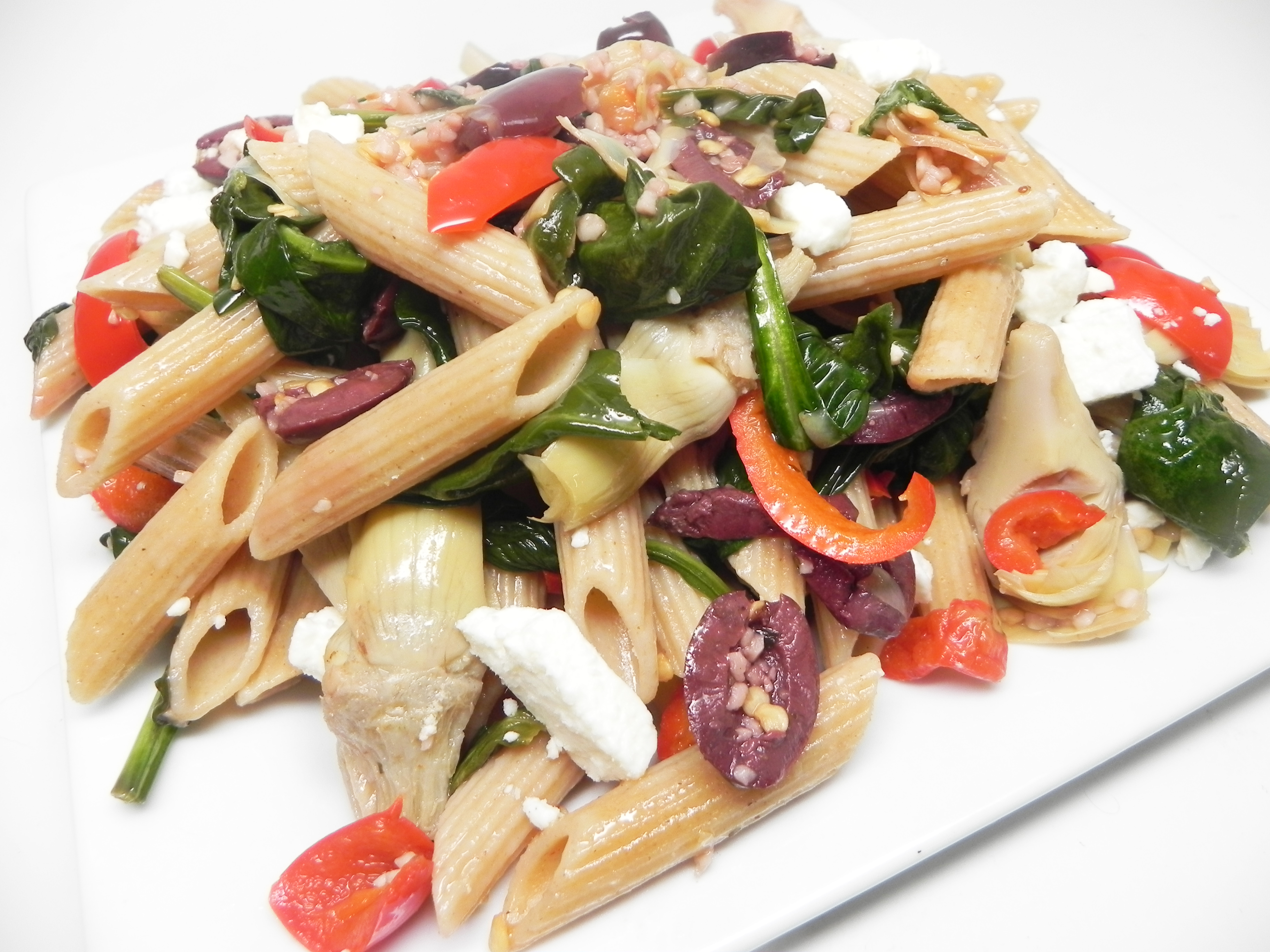 Mediterranean Whole Wheat Pasta Toss