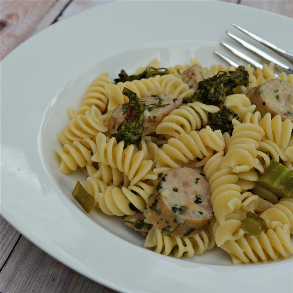 Lemon Broccolini and Sausage Pasta