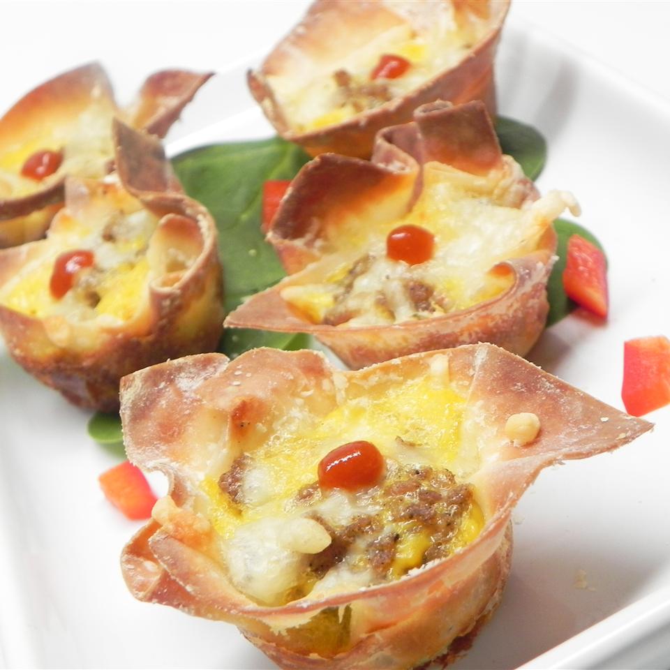 Wonton Egg Cups