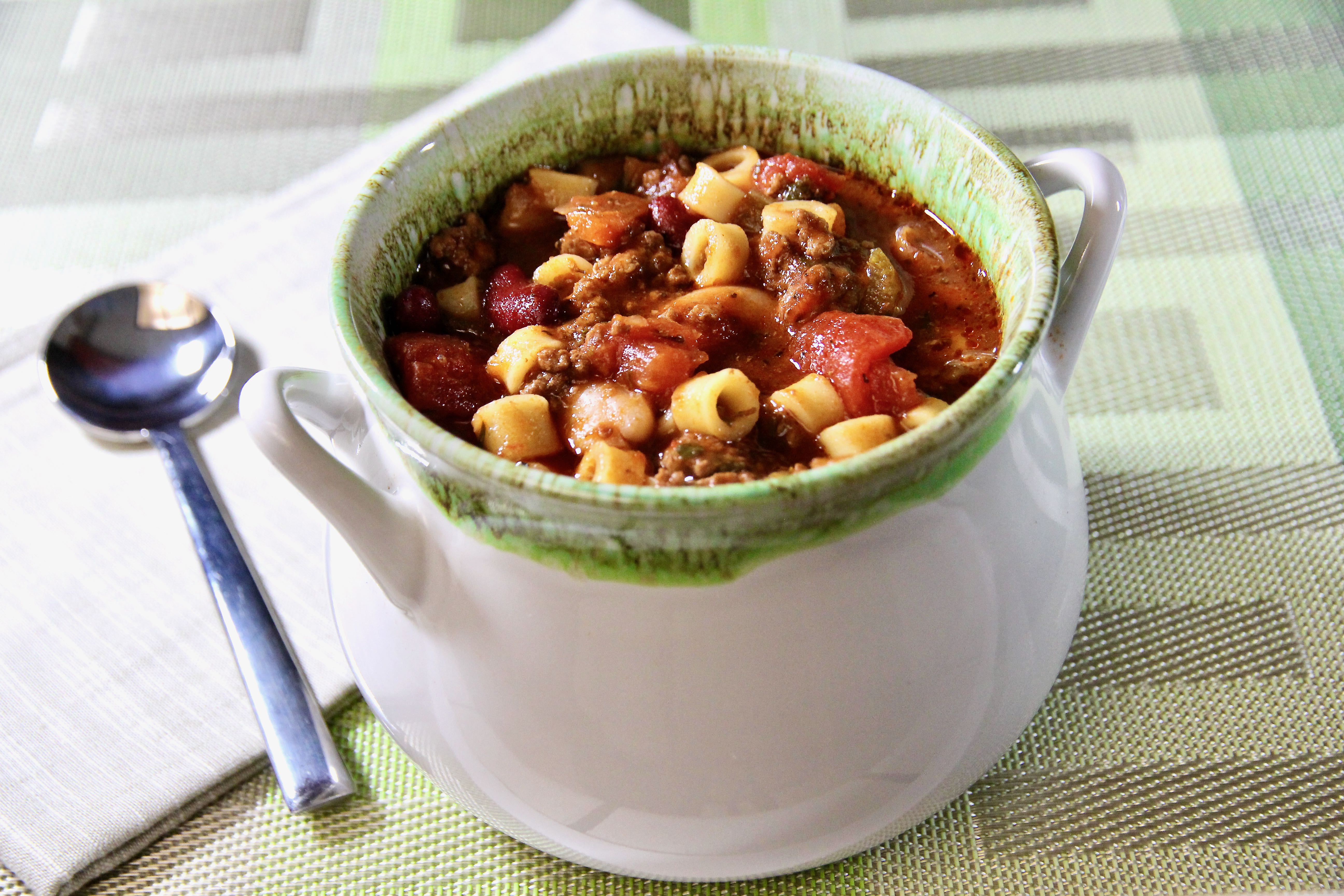 Slow Cooker Pasta Fagioli Soup