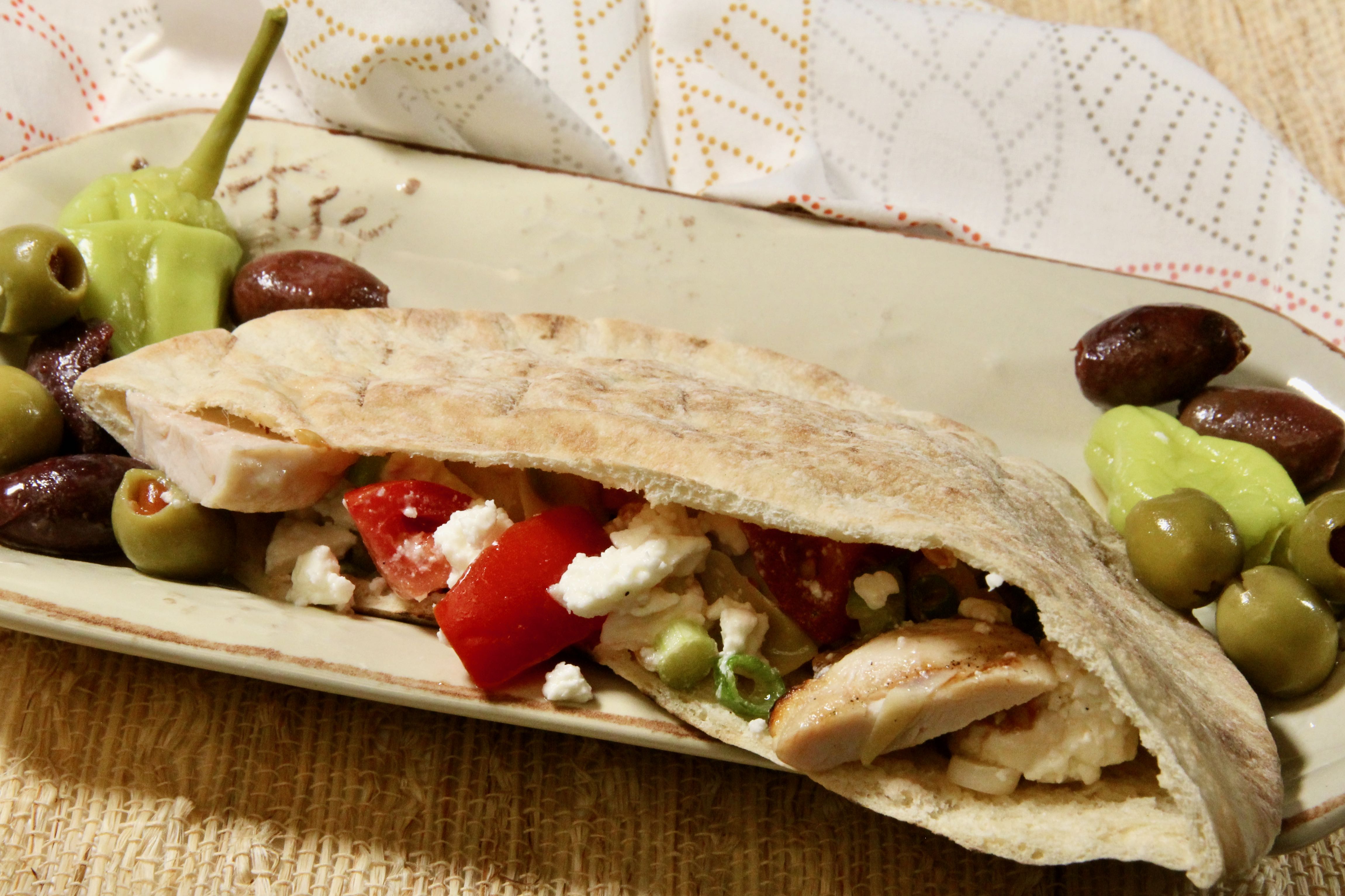 Mediterranean Chicken Pitas