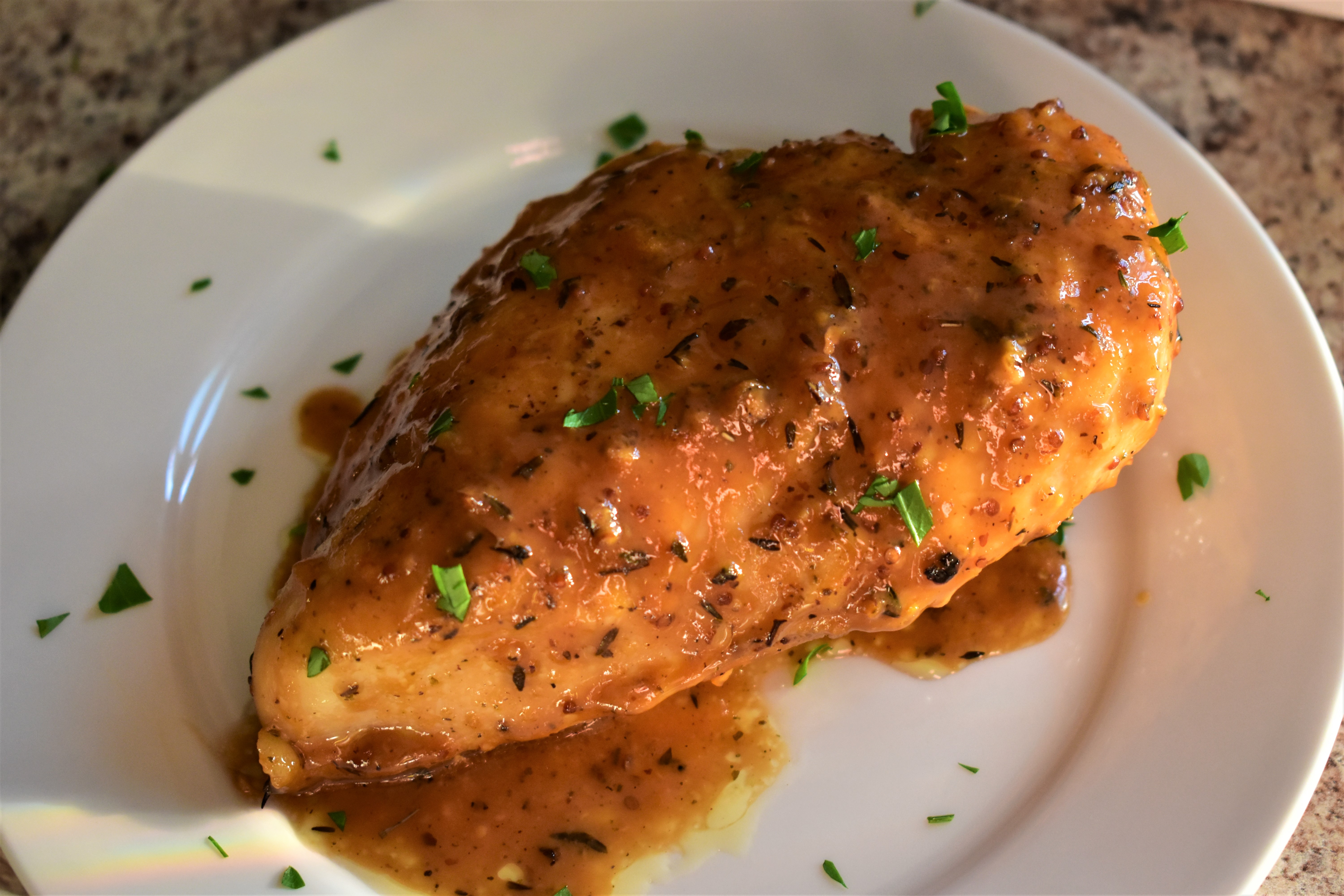 Chicken with Maple Mustard Glaze