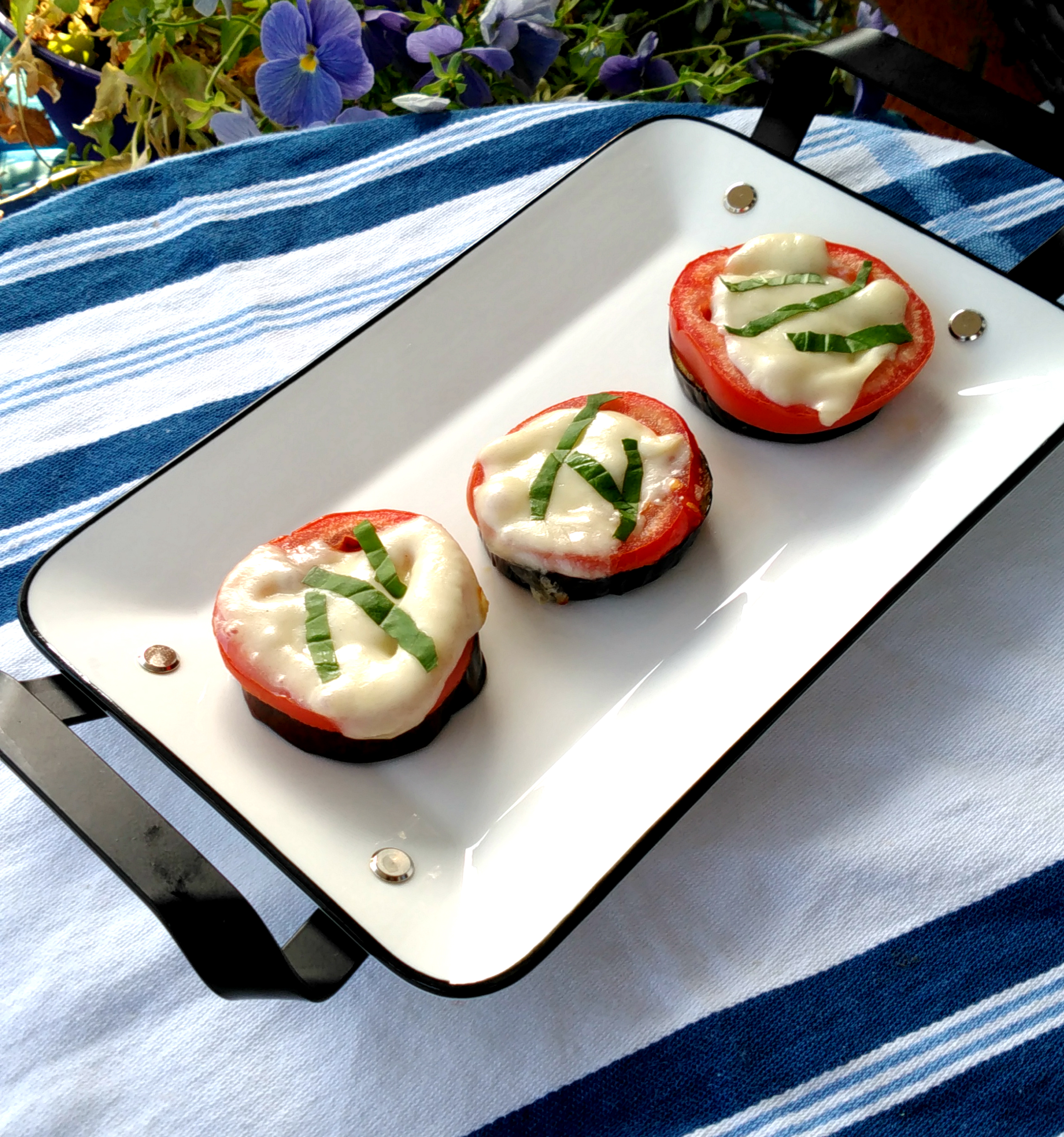 Italian Grilled Eggplant Caprese