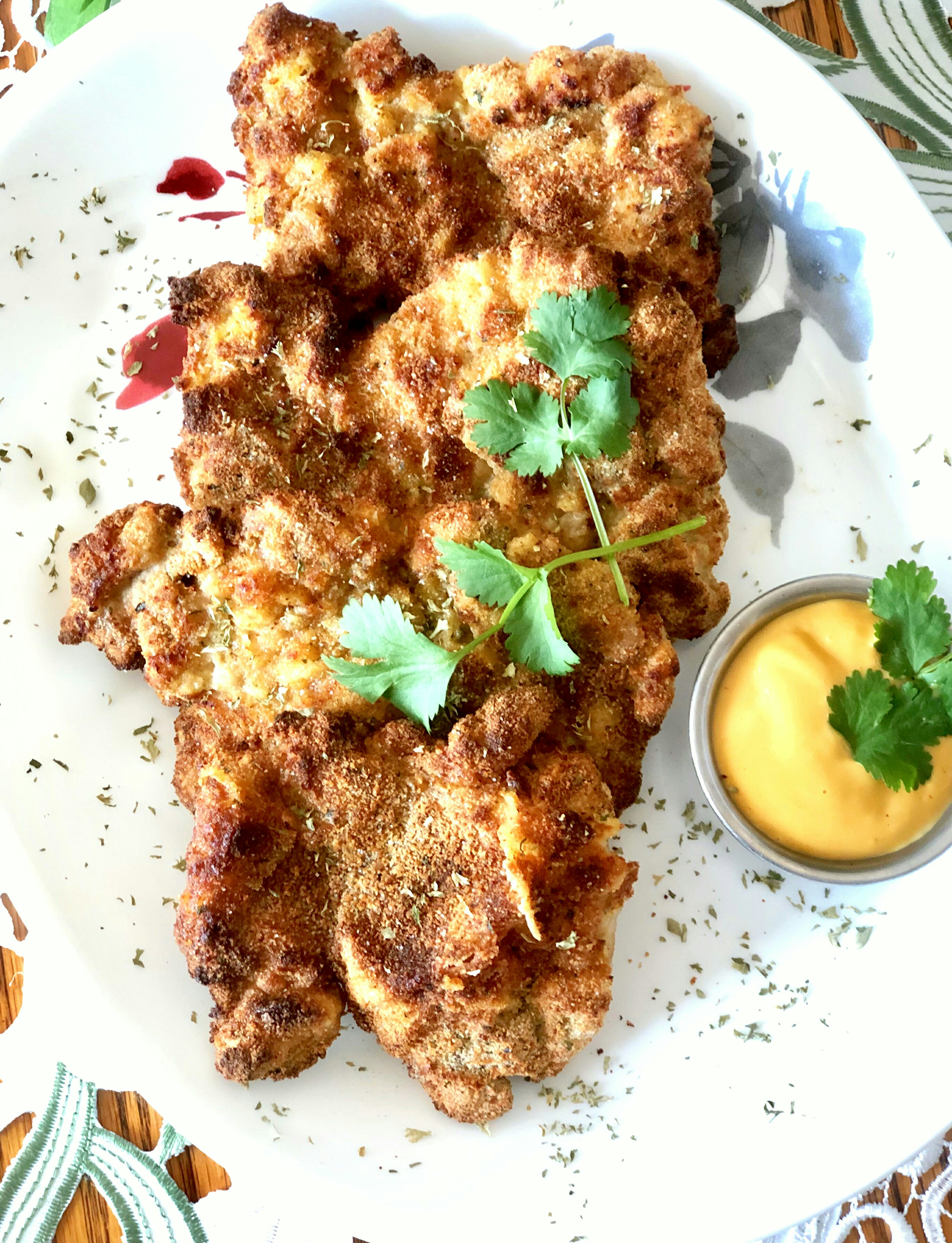 Air Fryer Chicken Thigh Schnitzel