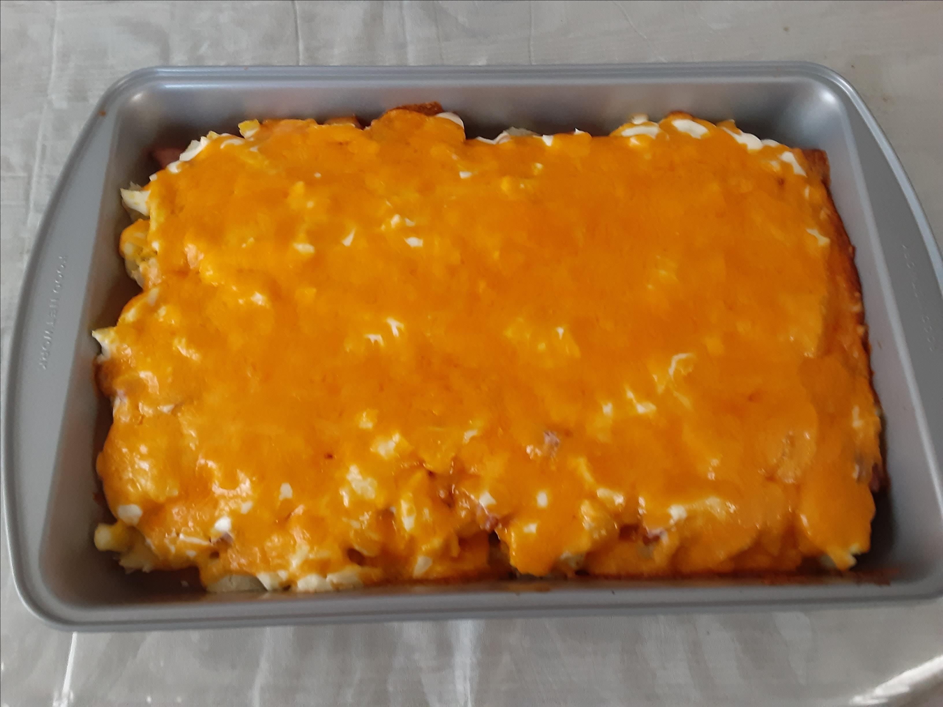 Potato, Cheese, and Kielbasa Casserole