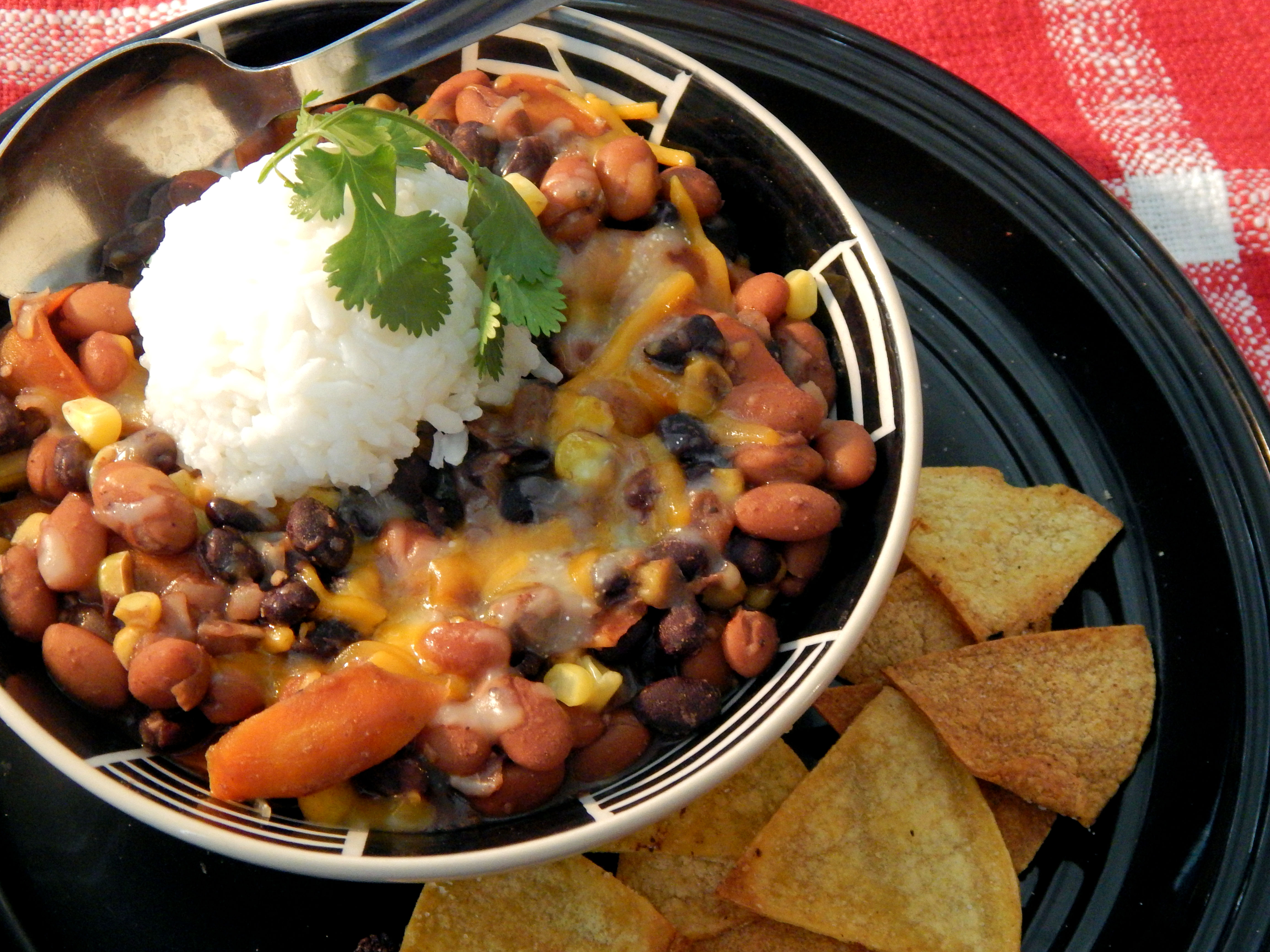 Cheap Veggie Beans and Rice