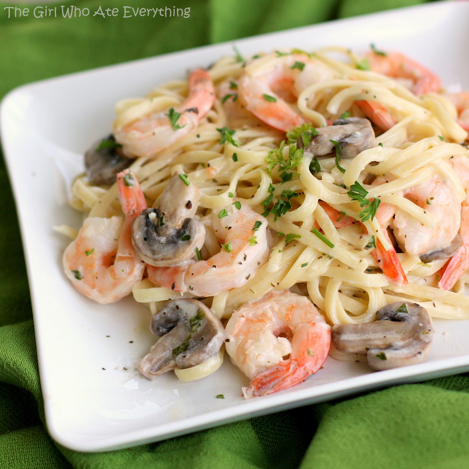 Creamy Shrimp Pasta with Mushrooms