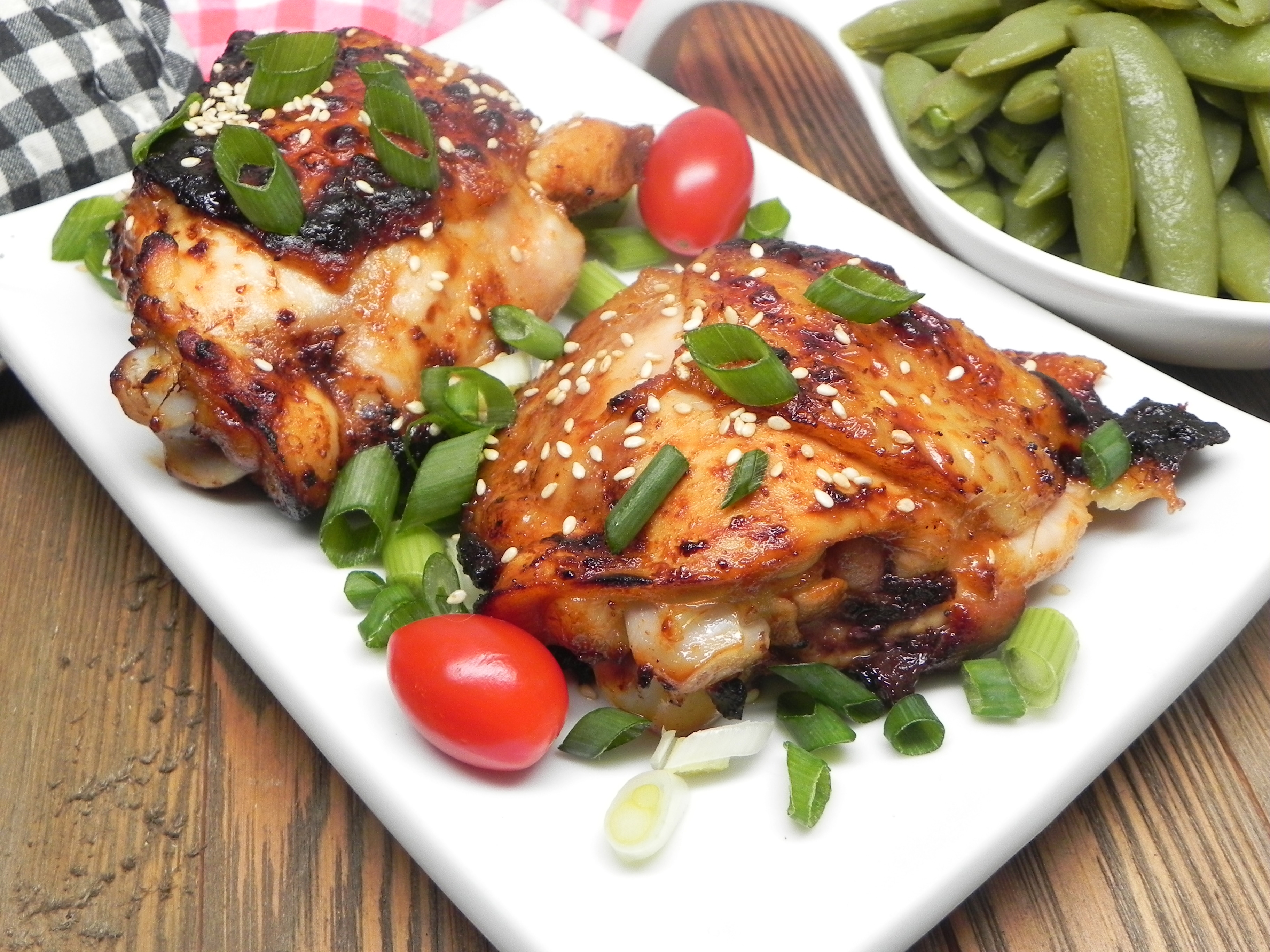 Air Fryer Sesame Chicken Thighs