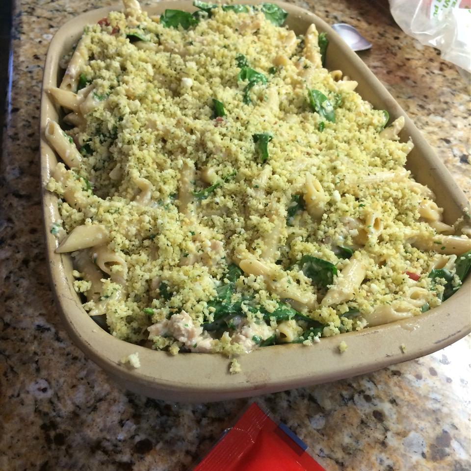 Pesto Chicken Penne Casserole