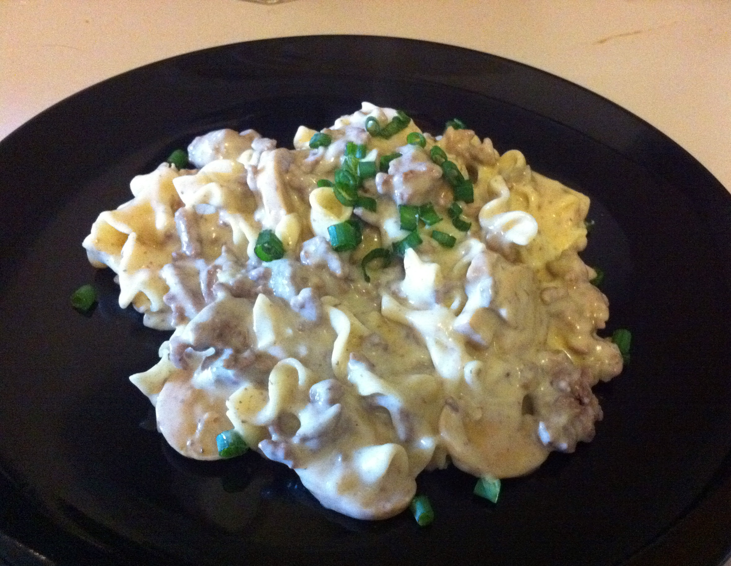 One-Pot Ground Beef Stroganoff