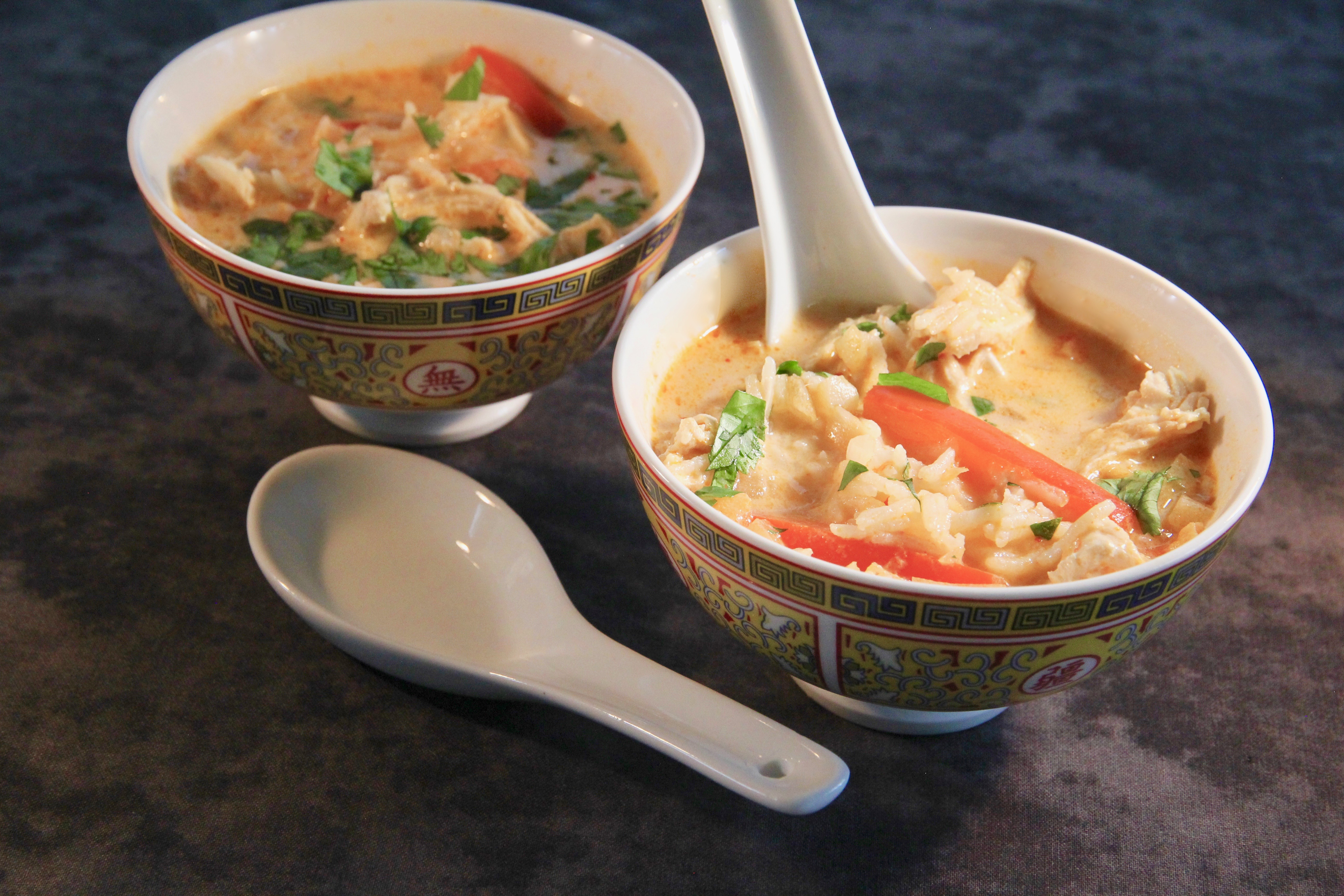 Thai Red Curry Chicken Soup