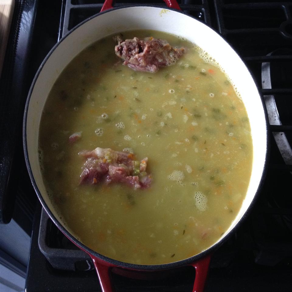 Ham Bone and Green Split Pea Soup