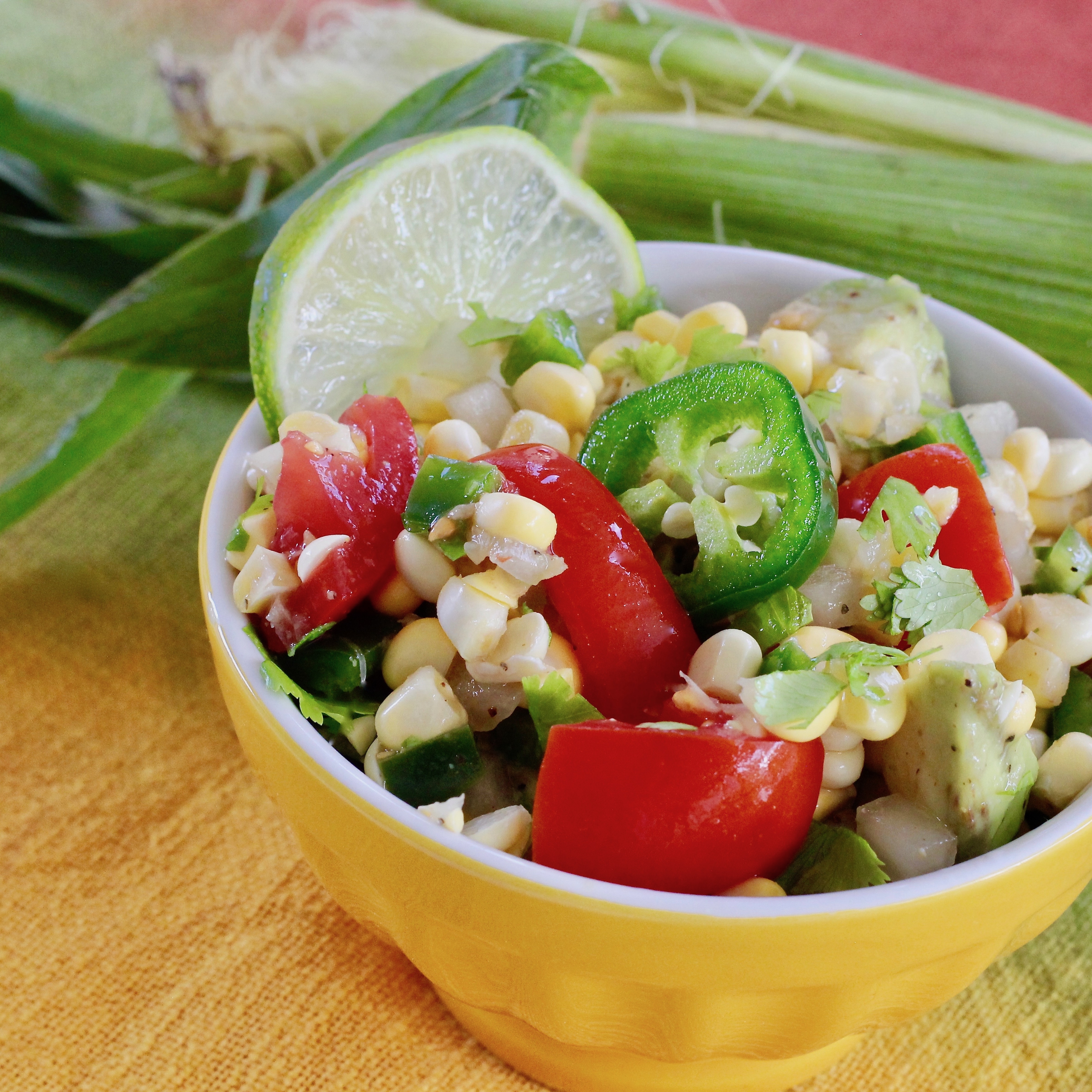Corn Salad with Lime Vinaigrette