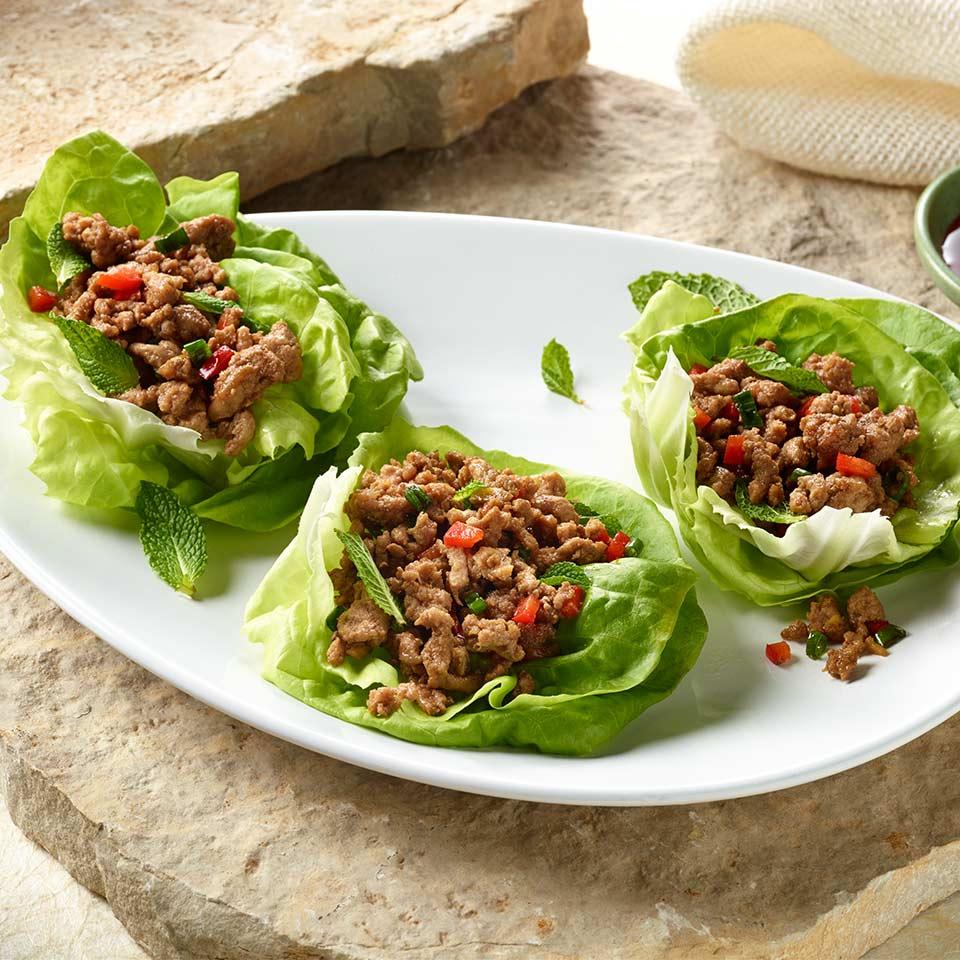 Seattle-Style Turkey Lettuce Wraps