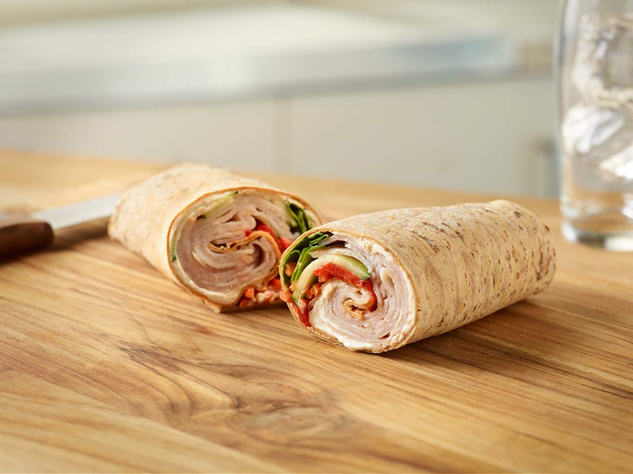Crispy Vegetable Turkey Wrap