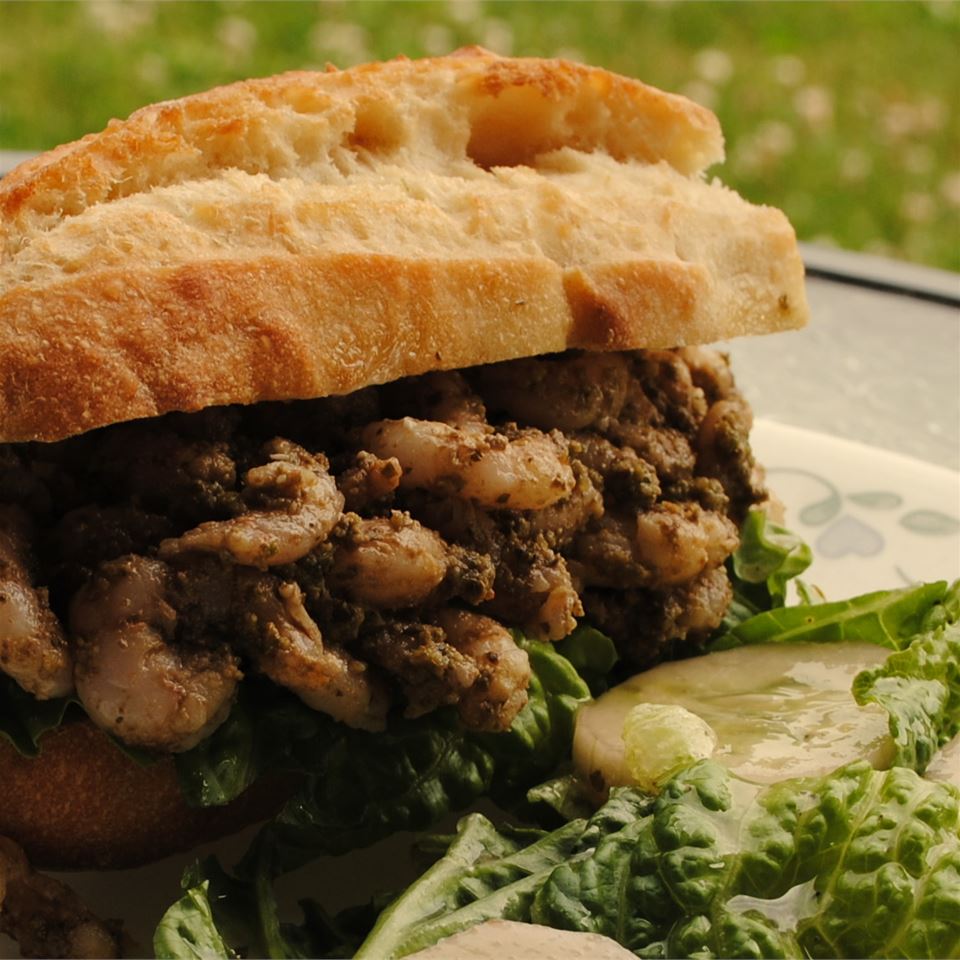 Pesto Shrimp Sandwich
