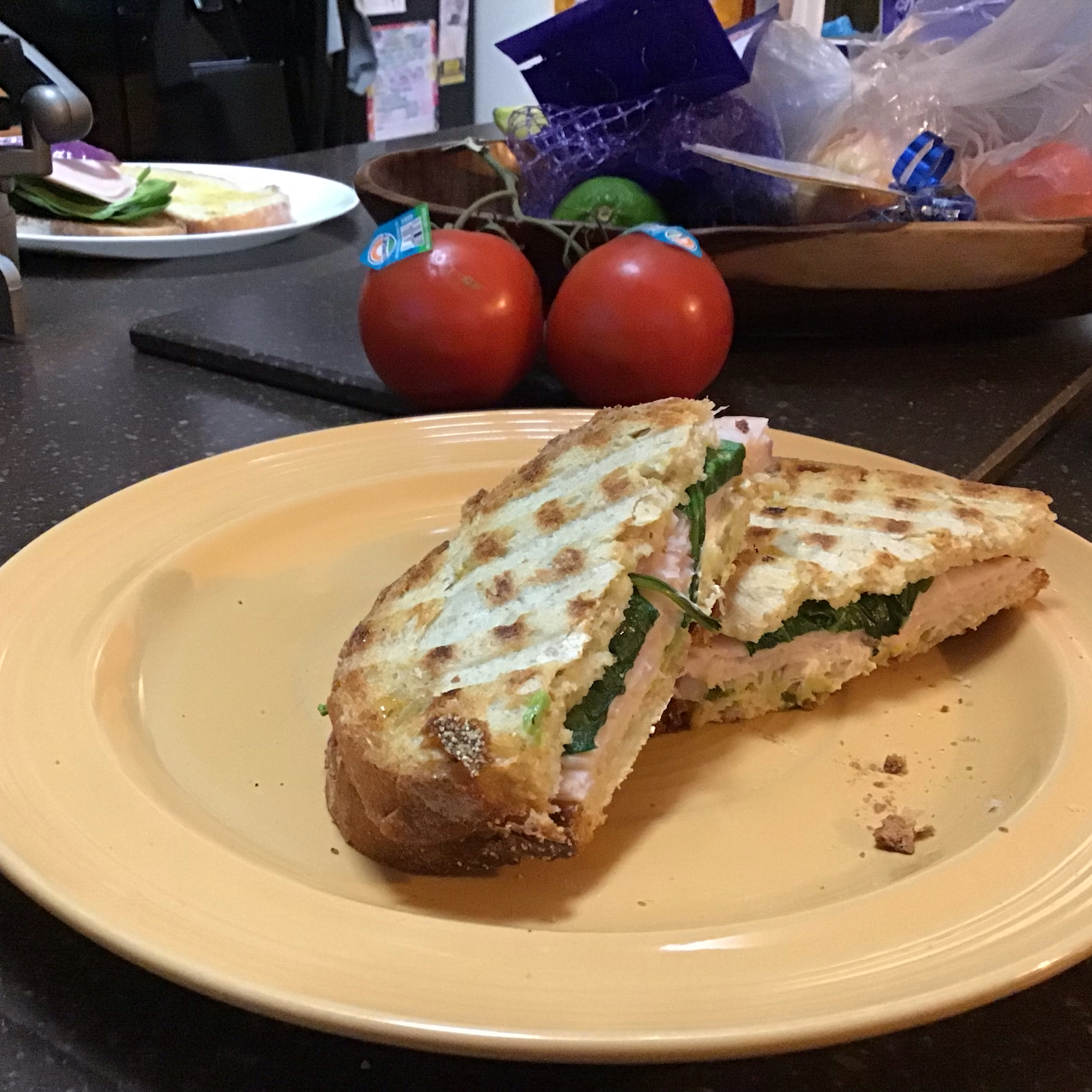 Turkey and Avocado Panini