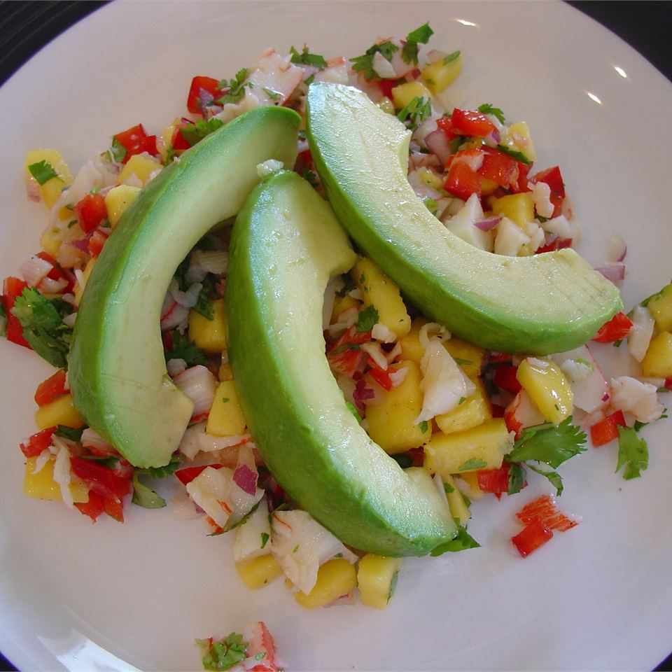 Crab & Avocado Salad with Fruit Salsa