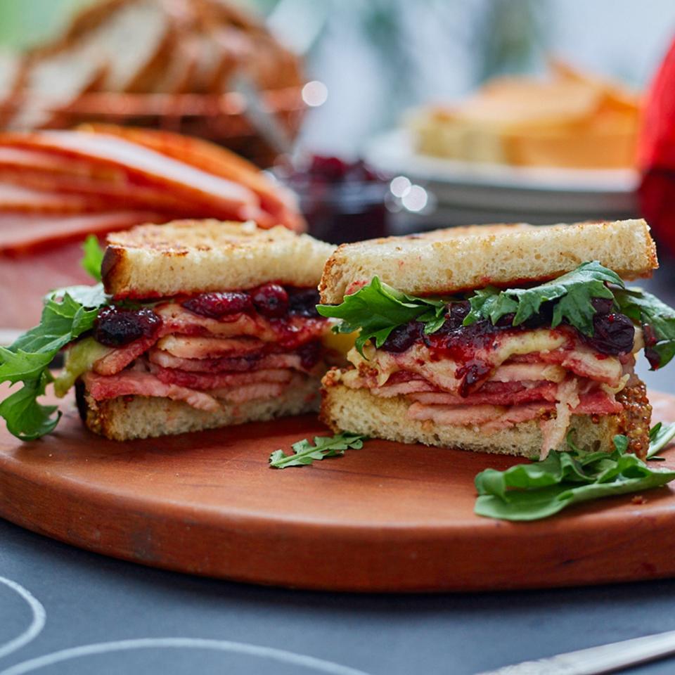 Ham and Cheddar Cranberry Melt