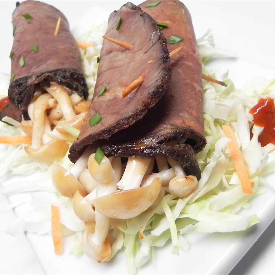 Beef-Wrapped Enoki Mushroom