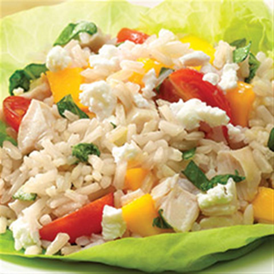 Mango Basil Chicken and Brown Rice Salad
