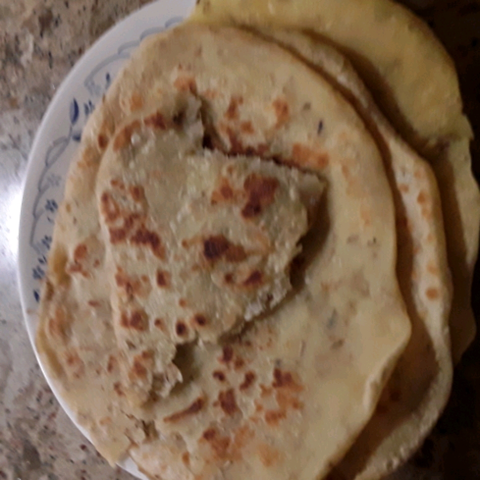 Stovetop Grilled Mint Flatbreads