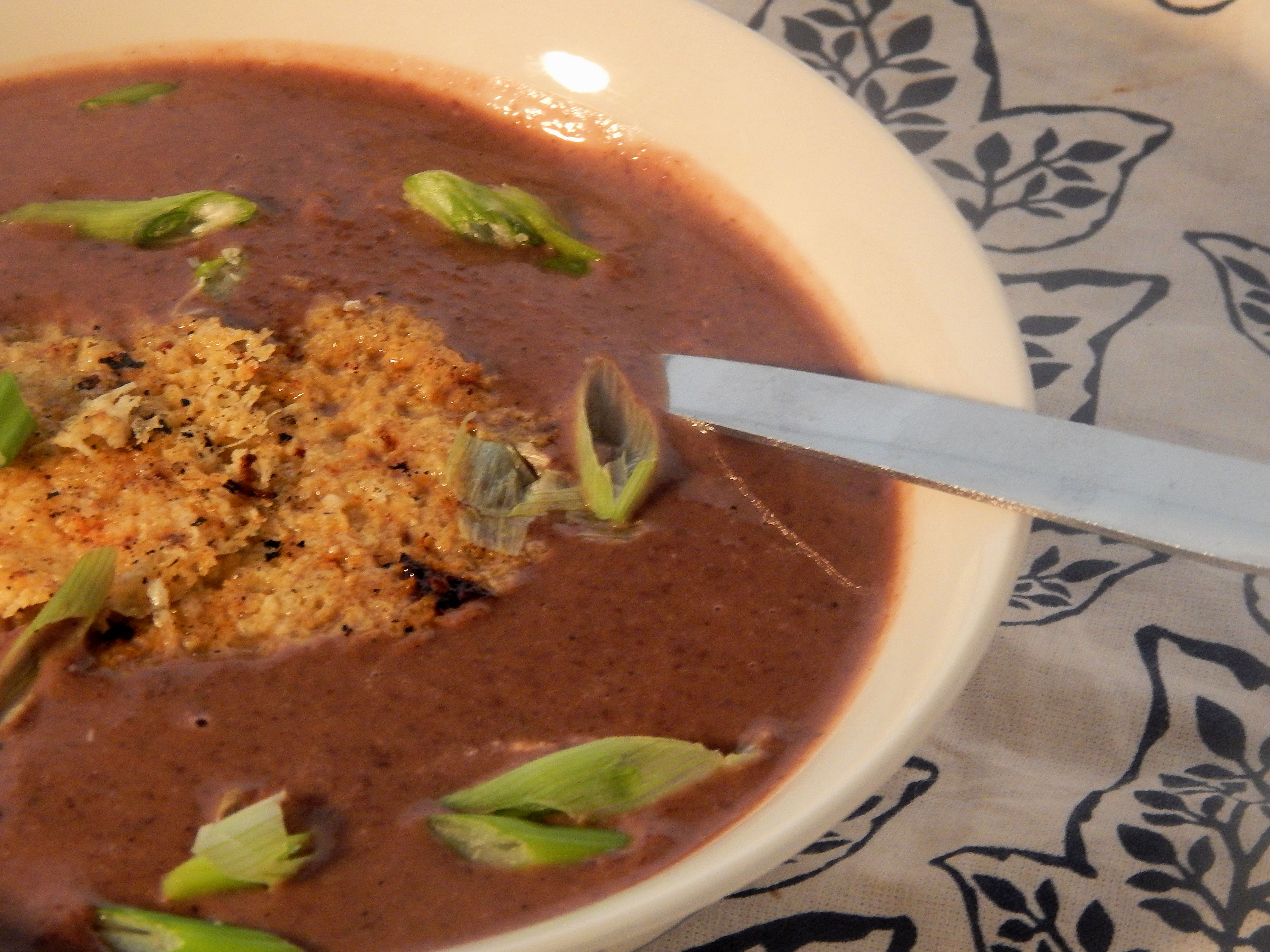 Parmesan-Sage Black Bean Soup
