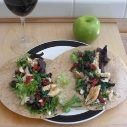Sundried Tomato Basil Pesto Chicken Wrap