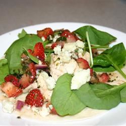 Spicy Turkey Wraps with Strawberry Salsa