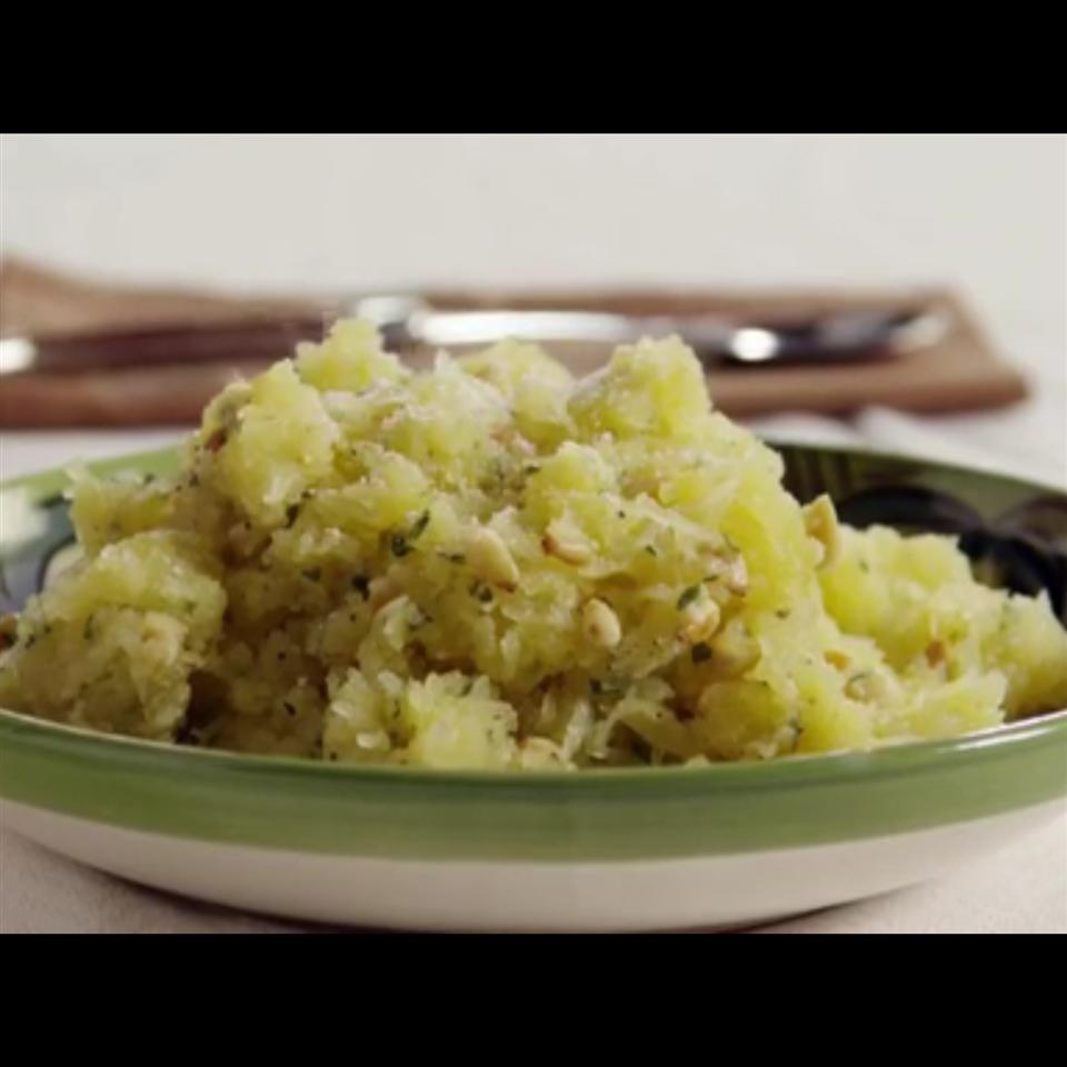 Spaghetti Squash with Pine Nuts, Sage, and Romano