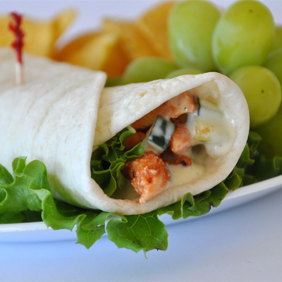 Simple Sweet and Spicy Chicken Wraps